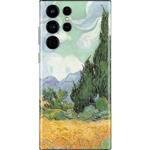 Vincent Van Gogh Wheatfield with Cypresses Galaxy S22 Ultra Skin