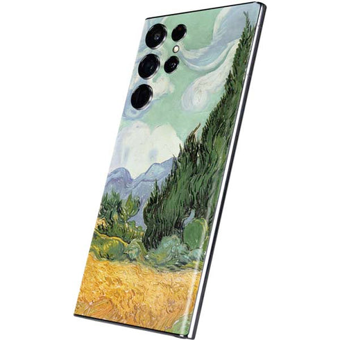 Vincent Van Gogh Wheatfield with Cypresses Galaxy S22 Ultra Skin