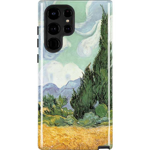 van Gogh - Wheatfield with Cypresses by Van Gogh Galaxy S24 Ultra Impact Case