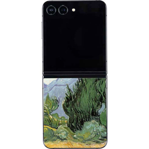 van Gogh - Wheatfield with Cypresses by Van Gogh Galaxy Z Flip5 5G Skin