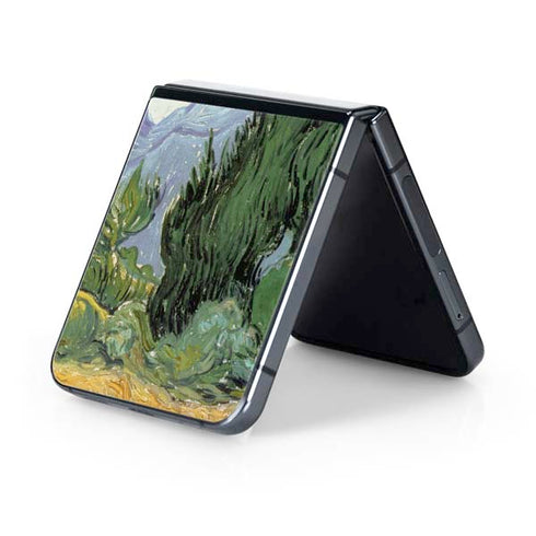 van Gogh - Wheatfield with Cypresses by Van Gogh Galaxy Z Flip5 5G Skin
