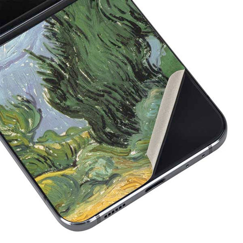 van Gogh - Wheatfield with Cypresses by Van Gogh Galaxy Z Flip5 5G Skin