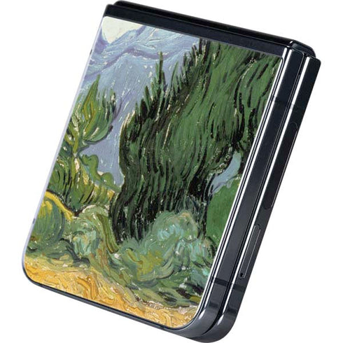 van Gogh - Wheatfield with Cypresses by Van Gogh Galaxy Z Flip5 5G Skin