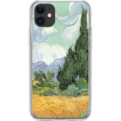 van Gogh - Wheatfield with Cypresses by Van Gogh iPhone 11 Clear Case