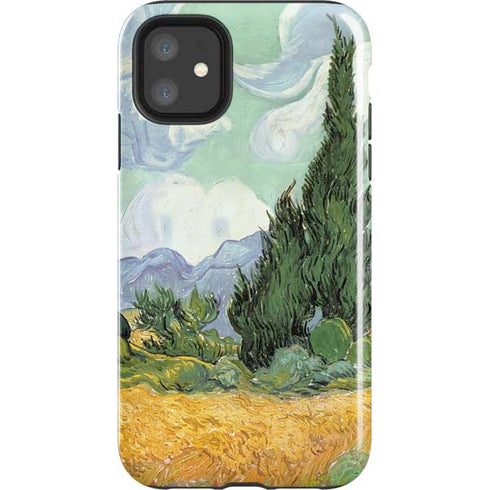 Vincent Van Gogh Wheatfield with Cypresses iPhone 11 Impact Case