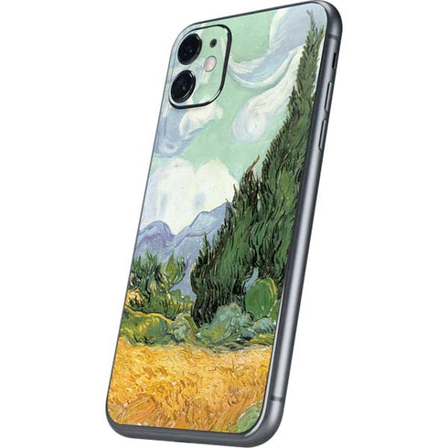 Vincent Van Gogh Wheatfield with Cypresses iPhone 11 Skin