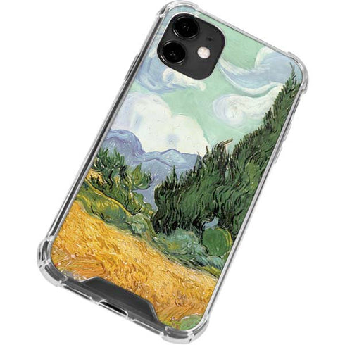 Vincent Van Gogh Wheatfield with Cypresses iPhone 12 Clear Case