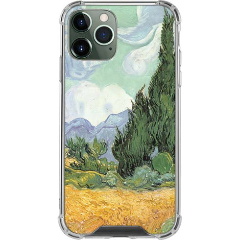 Vincent Van Gogh Wheatfield with Cypresses iPhone 12 Pro Max Clear Case