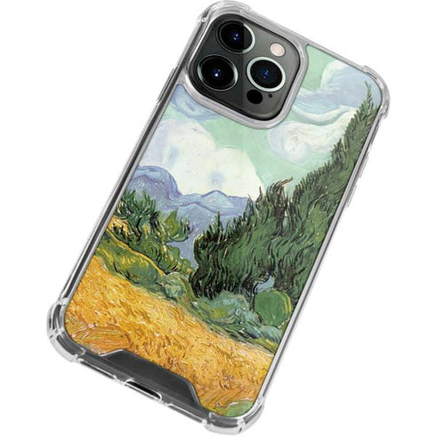 Vincent Van Gogh Wheatfield with Cypresses iPhone 13 Pro Max Clear Case
