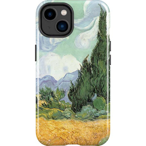 Vincent Van Gogh Wheatfield with Cypresses iPhone 14 Plus Impact Case