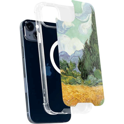 Vincent Van Gogh Wheatfield with Cypresses iPhone 14 Plus MagSafe Case