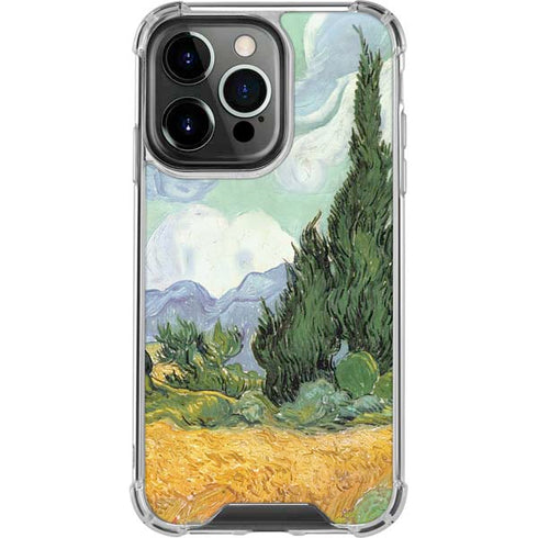 van Gogh - Wheatfield with Cypresses by Van Gogh iPhone 15 Pro Clear Case