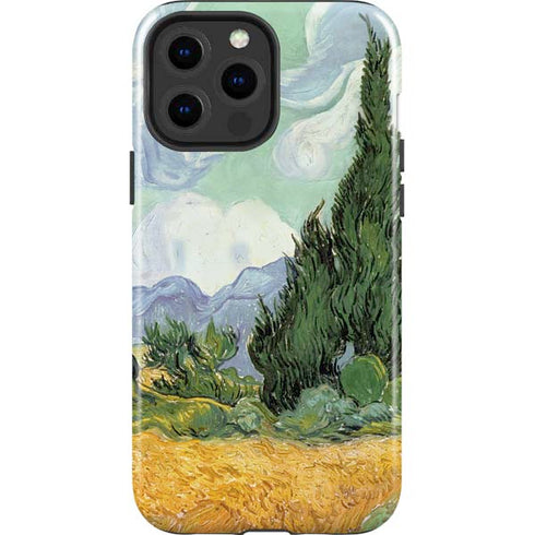 van Gogh - Wheatfield with Cypresses by Van Gogh iPhone 15 Pro Max Impact Case