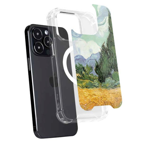 van Gogh - Wheatfield with Cypresses by Van Gogh iPhone 15 Pro Max MagSafe Case