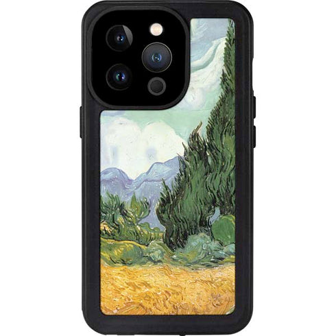 Vincent Van Gogh Wheatfield with Cypresses iPhone 14 Pro Waterproof Case
