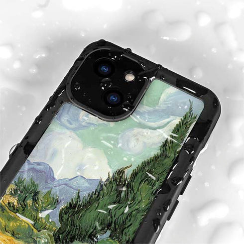 van Gogh - Wheatfield with Cypresses by Van Gogh iPhone 15 Waterproof Case
