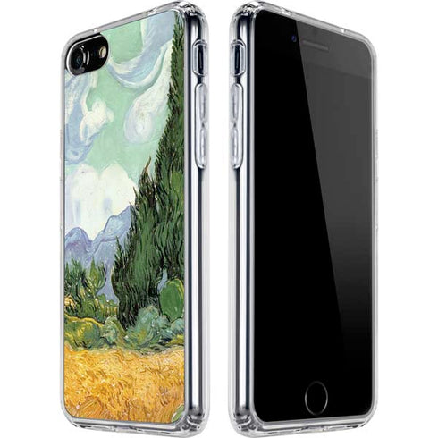 Vincent Van Gogh Wheatfield with Cypresses iPhone SE (2nd & 3rd Gen) Clear Case