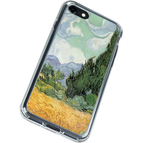 Vincent Van Gogh Wheatfield with Cypresses iPhone SE (2nd & 3rd Gen) Clear Case