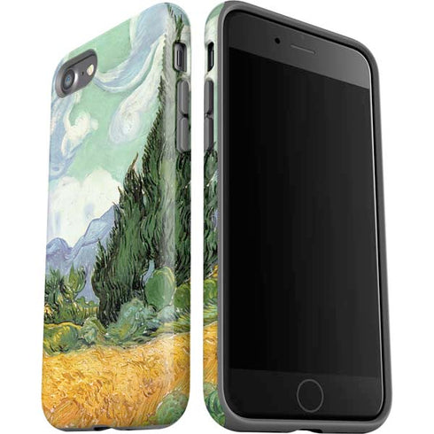 Vincent Van Gogh Wheatfield with Cypresses iPhone SE (2nd & 3rd Gen) Pro Case