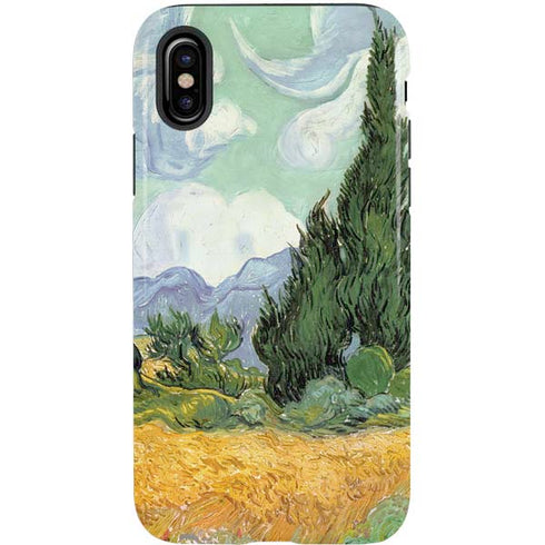 Vincent Van Gogh Wheatfield with Cypresses iPhone XS Pro Case