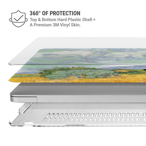 van Gogh - Wheatfield with Cypresses by Van Gogh MacBook Air 15in (2023-2025) Case plus Skin