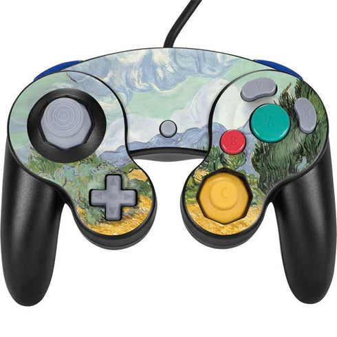 Vincent Van Gogh Wheatfield with Cypresses Nintendo GameCube Controller Skin