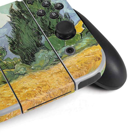 Vincent Van Gogh Wheatfield with Cypresses Nintendo Switch OLED (2021) Skin