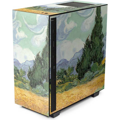 Vincent Van Gogh Wheatfield with Cypresses NZXT H510 Compact ATX Mid-Tower Case Skin