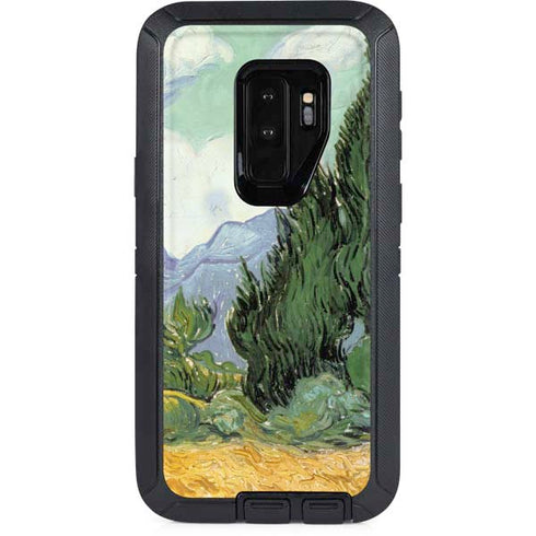 Vincent Van Gogh Wheatfield with Cypresses Otterbox Defender Galaxy Skin