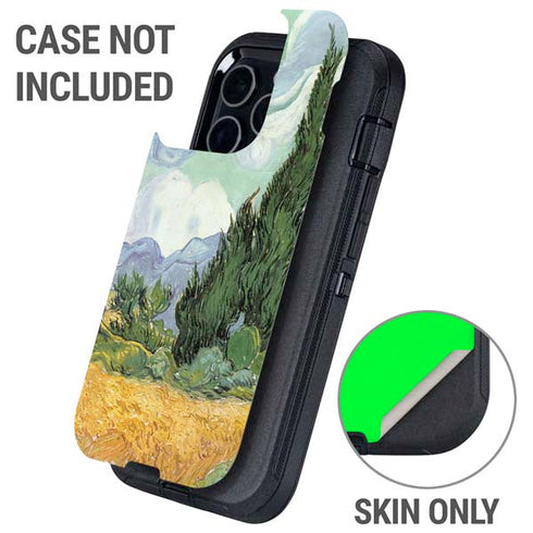 van Gogh - Wheatfield with Cypresses by Van Gogh Otterbox Defender iPhone Skin