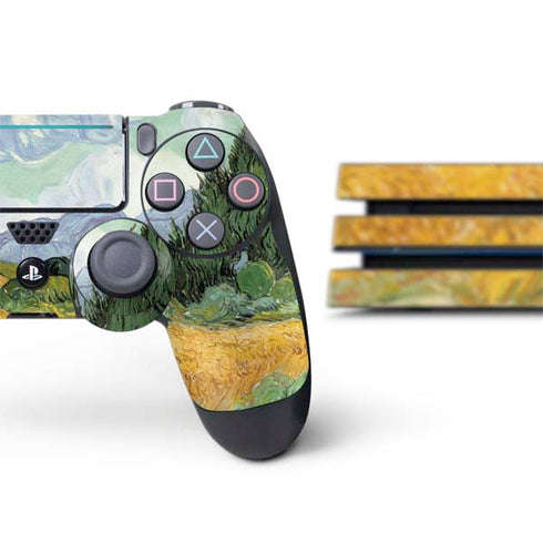 Vincent Van Gogh Wheatfield with Cypresses PS4 Pro Bundle Skin