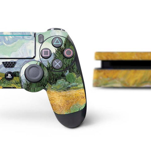Vincent Van Gogh Wheatfield with Cypresses PS4 Slim Bundle Skin