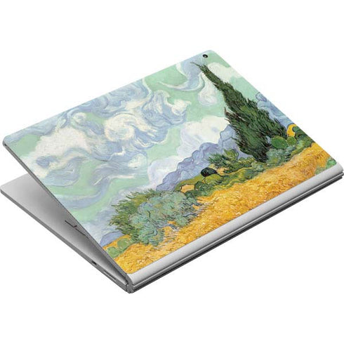 Vincent Van Gogh Wheatfield with Cypresses Surface Book Skin