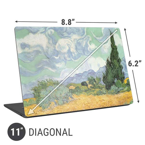 Vincent Van Gogh Wheatfield with Cypresses Universal Laptop 11in (8.8 x 6.2in) Skin