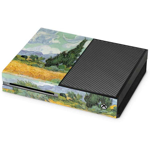 Vincent Van Gogh Wheatfield with Cypresses Xbox One Console Skin