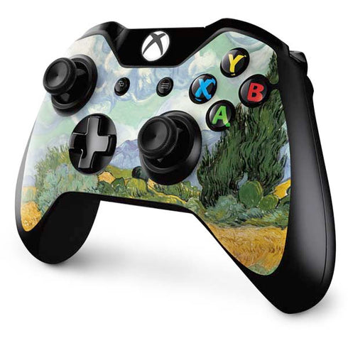 Vincent Van Gogh Wheatfield with Cypresses Xbox One Controller Skin