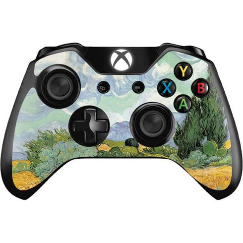 Vincent Van Gogh Wheatfield with Cypresses Xbox One Controller Skin