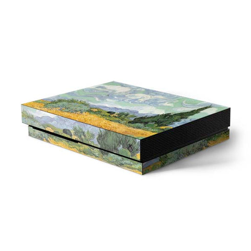 Vincent Van Gogh Wheatfield with Cypresses Xbox One X Console Skin