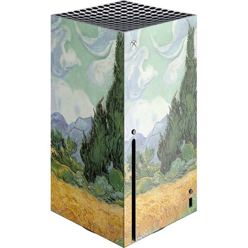 Vincent Van Gogh Wheatfield with Cypresses Xbox Series X Console Skin