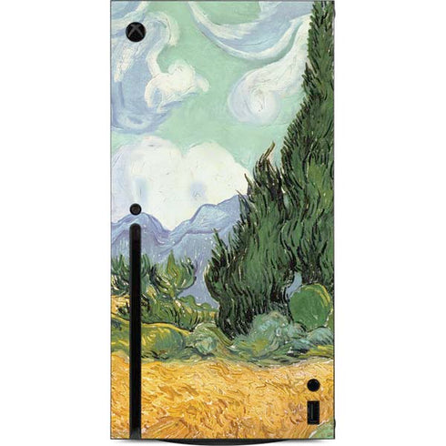 Vincent Van Gogh Wheatfield with Cypresses Xbox Series X Console Skin