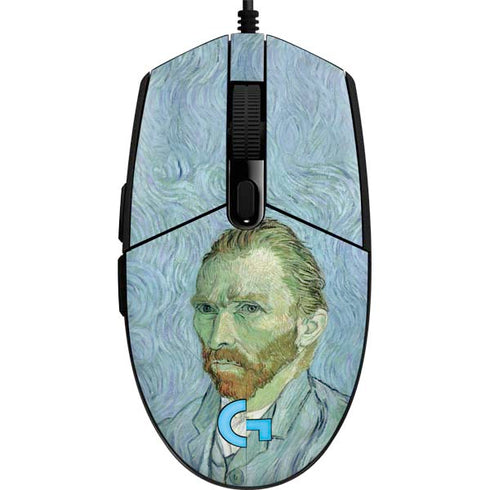 Vincent Van Gogh Self-portrait G203 Prodigy RGB Wired Gaming Mouse Skin