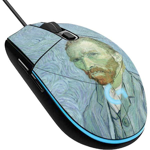 Vincent Van Gogh Self-portrait G203 Prodigy RGB Wired Gaming Mouse Skin