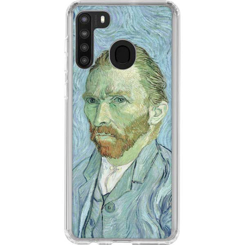Vincent Van Gogh Self-portrait Galaxy A21 Clear Case