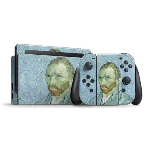 Vincent Van Gogh Self-portrait Nintendo Switch Bundle Skin