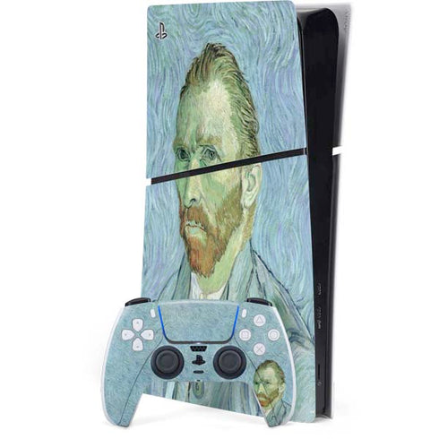 Van Gogh Self-portrait by Van Gogh PS5 Slim Digital Edition Console Skin