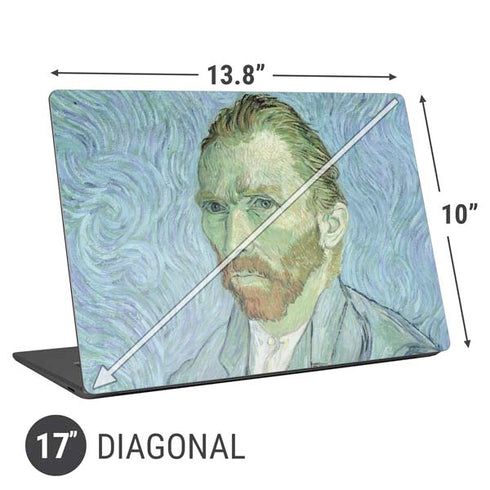 Vincent Van Gogh Self-portrait Universal Laptop 17in (13.8 x 10in) Skin