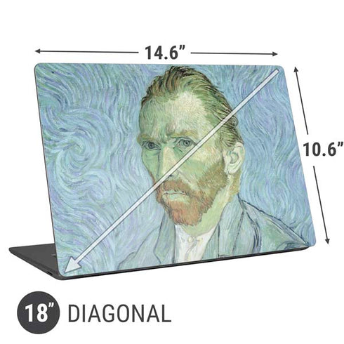 Vincent Van Gogh Self-portrait Universal Laptop 18in (14.6 x 10.6in) Skin