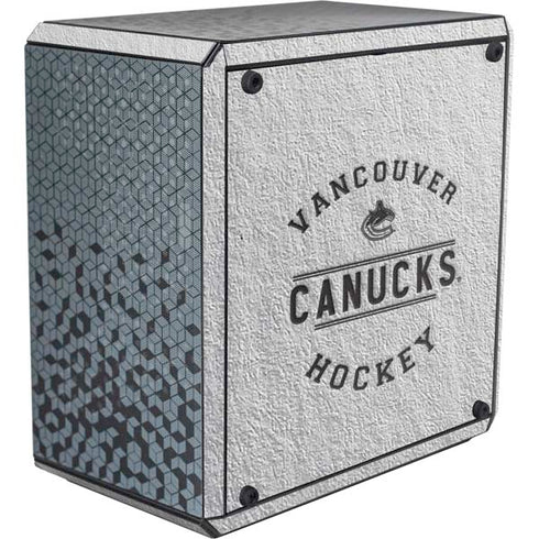 NHL Vancouver Canucks Black Text Cooler Master MasterBox Q300L Mini Tower Skin