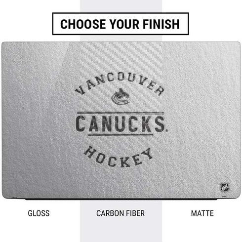 NHL Vancouver Canucks Black Text Dell Vostro Skin