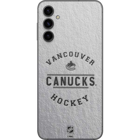 NHL Vancouver Canucks Black Text Galaxy A14 5G Skin
